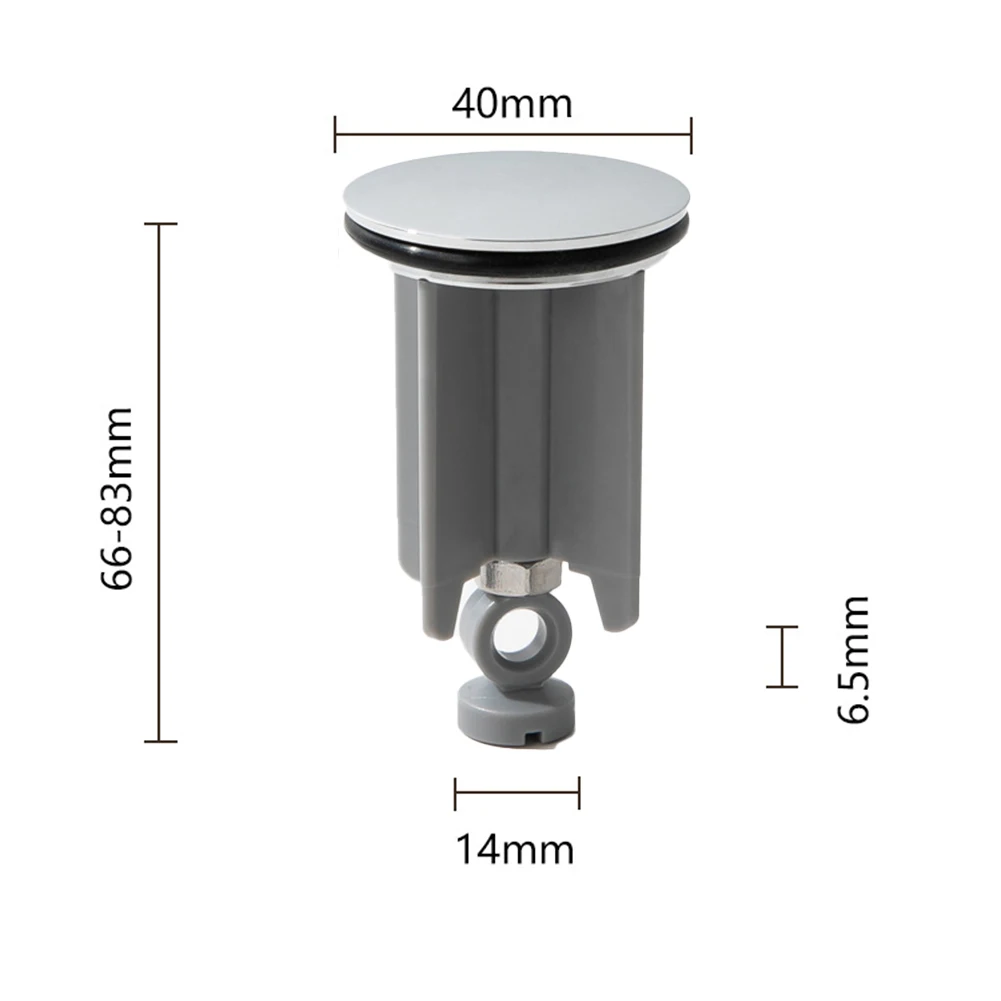 Afvoerstopper met een diameter van 40 mm Koper ABS Wastafelstopper Accessoire Gebruiksvriendelijke bediening Veelzijdige compatibiliteit