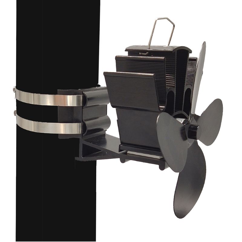 4 -lapainen lämpökäyttöinen takka uuni riippuva takkapuhallin alumiini hiljainen ympäristöystävällinen puukamiinoihin - uunin tuuletin