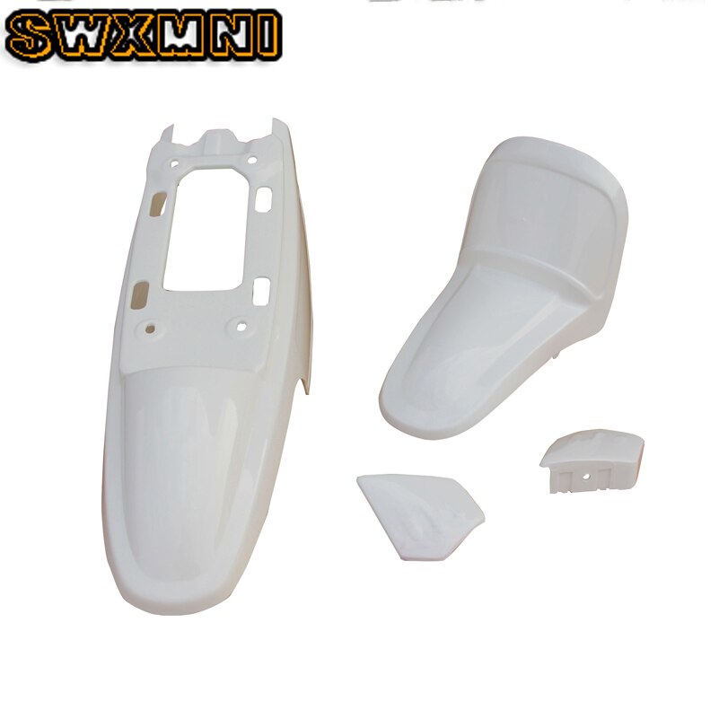 Motorfiets Voor Achter Fenders Spatborden Kit Voor Yamaha PW50 PY50 Pw Py 50 Plastic Spatbord Stroomlijnkappen Onderdelen Accesorios Moto blauw: white