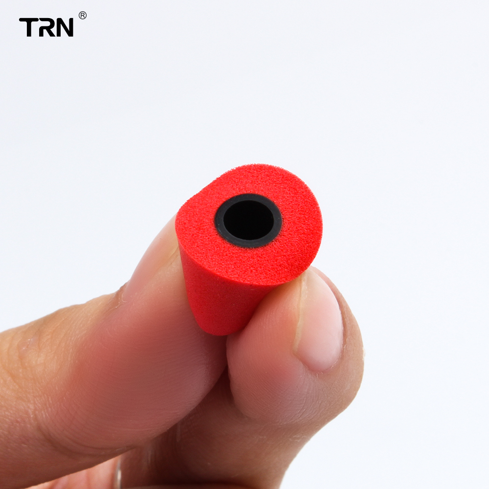 TRN 3Pairs (6pcs) Wired Earphone Memory Cotton Earmuffs Rebound Earplugs Headset PU Sponge Memory Sponge Headphones Eartips