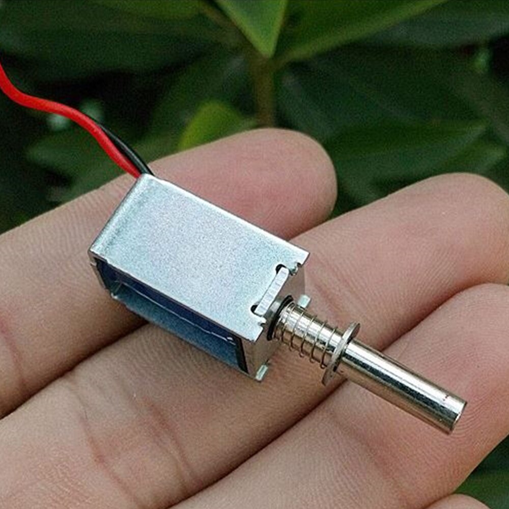 Mini electroimán de válvula Micro solenoide DC 3V-12V, marco abierto, tipo de extracción de CC, imán para válvula de aire y agua eléctrica de 6V y 12 voltios