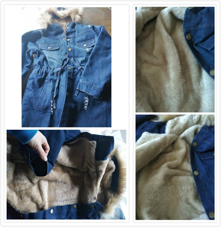 Veste d'hiver pour filles | Manteau de fourrure épais en velours pour adolescentes, tunique en Denim pour adolescentes de 3-4-5-6-7-8-9-10 11-12-13-14 ans