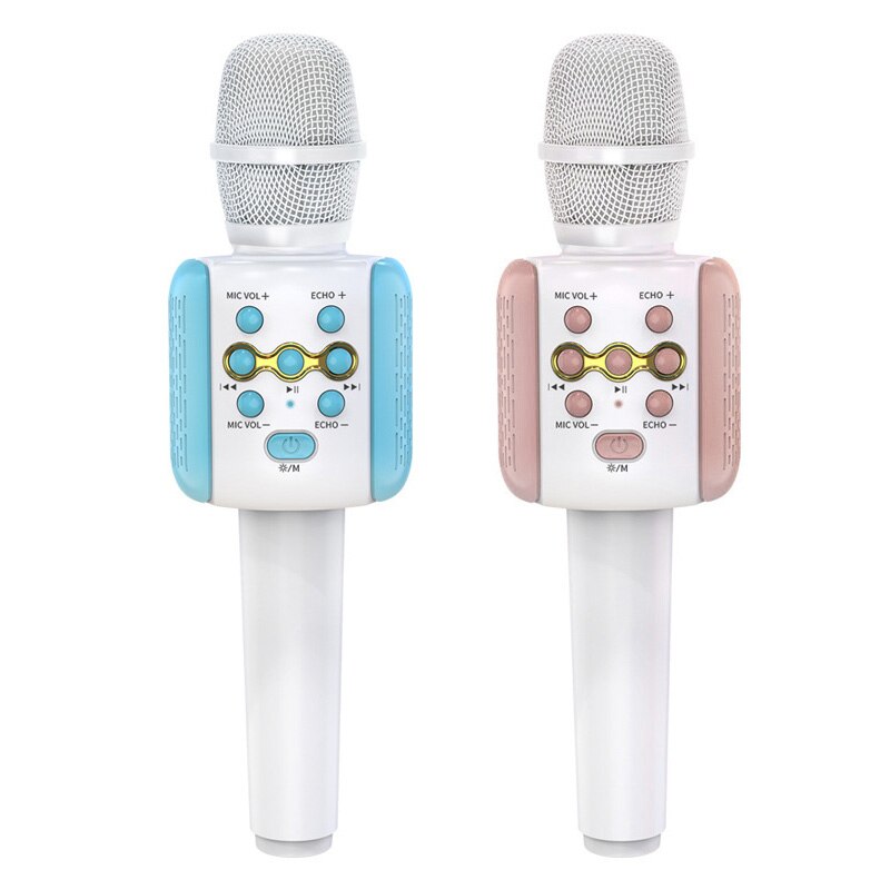 Wireless Microphone Karaoke Bluetooth Microphone Studio Player Singing Recorder Handheld Microfone Speaker Mic