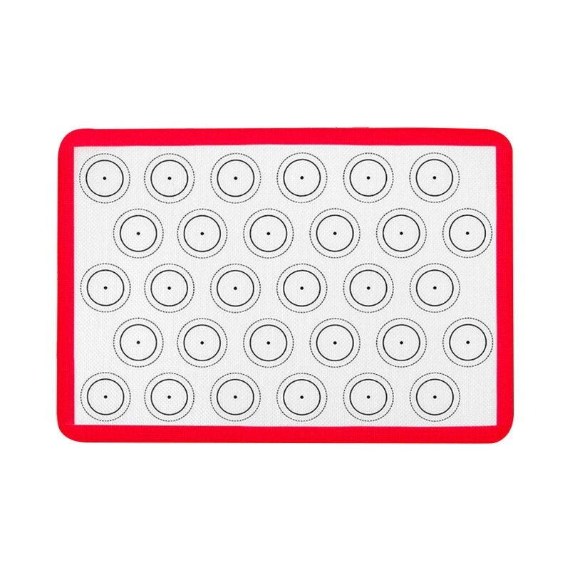 Stip cirkel antiaanbak bakmat rechthoek barbecue siliconen plaat hoge temperatuur bakmat voor macarons cake brood