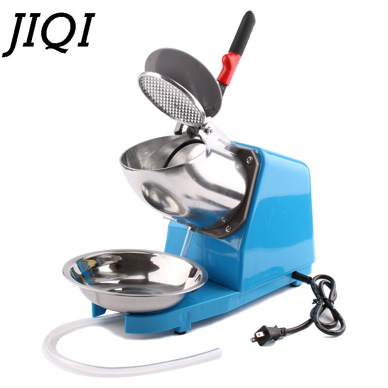JIQI-trituradora de hielo eléctrica, grosor ajustable, 65 KG/H, para batidos, picadora de hielo, para hogar, restaurante, Bar