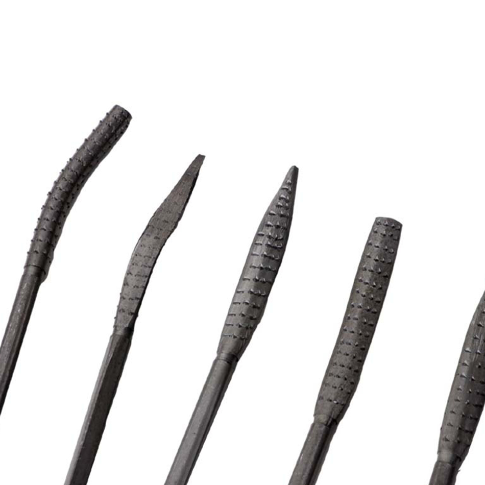 200mm 8pcs Wood Working Rasp Riffler File Set Double Ended Coarse Hand Tool Rasper For Wood Carving