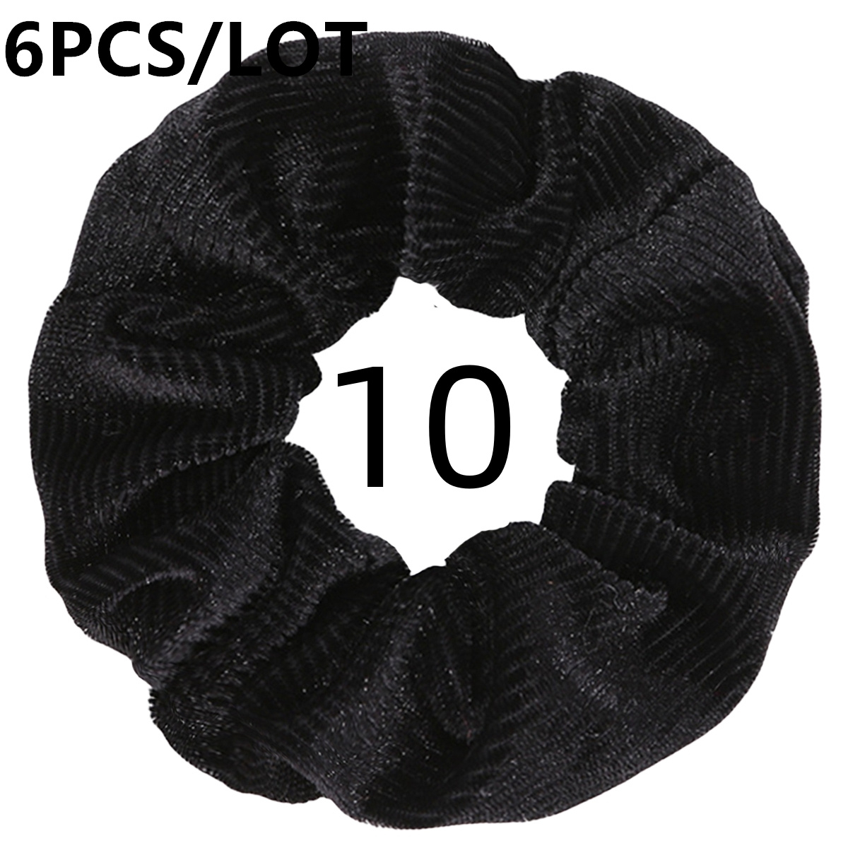 10/6 pçs veludo scrunchies elásticos de borracha mulheres meninas macio sólido headbands rabo de cavalo titular faixa de cabelo acessórios warmtie