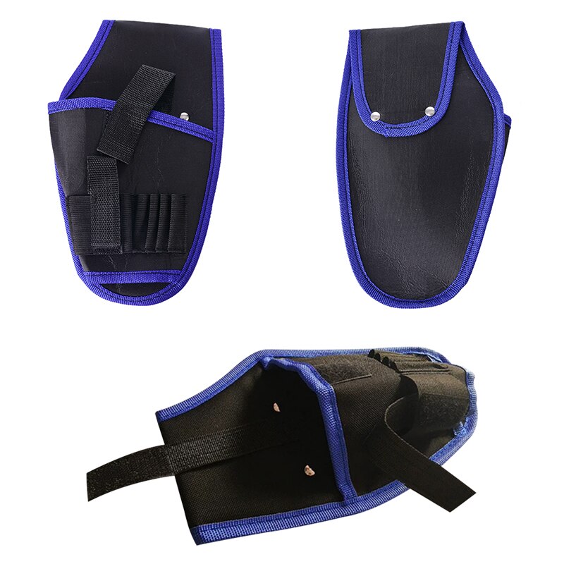 Portable Heavy Duty Drill Driver Holster Cordless Electrician Tool Bag Bit Holder Belt Pouch Waist Cordless Drill Storage Pocket