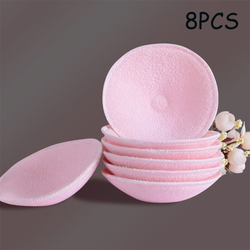 Reusable Breast Absorbent Pads Feeding Nursing Washable Soft Cotton Mom Spill Prevention Pads Bra Breast Feeding: 8pcs