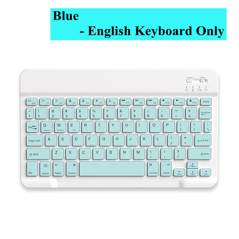 Para Ipad Tablet Azerty teclado tailandés con árabe francés ruso español Bluetooth teclado inalámbrico ratón Android Universal 10": Otros