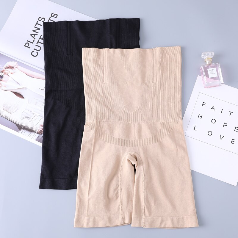 Kvinder højtaljet formende trusser åndbar body shaper slankende mave undertøj numseløfter dame sømløs trusse shaperwear