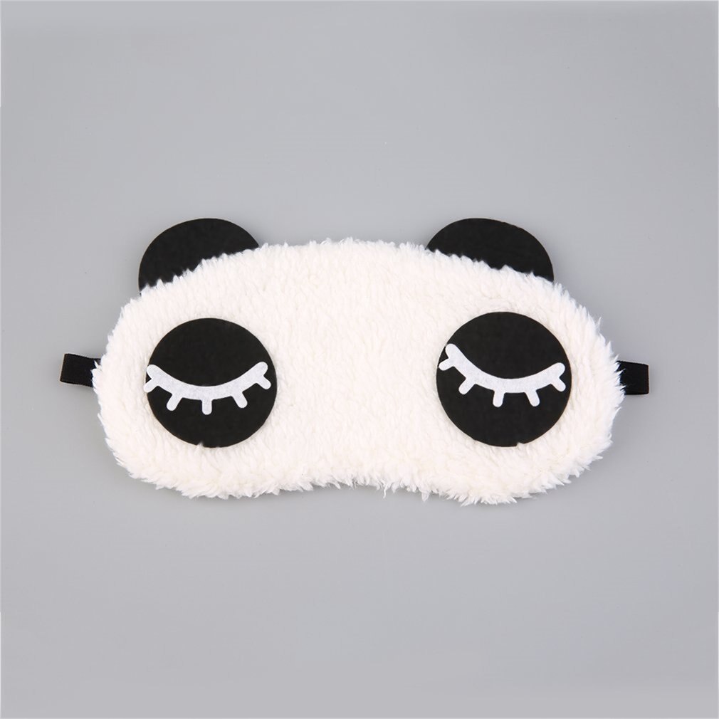 Leuke Panda Slapen Gezicht Eye Mask Blindfold Eyeshade Reizen Slaap Eye Aid Gezondheidszorg: Long Eyelashes