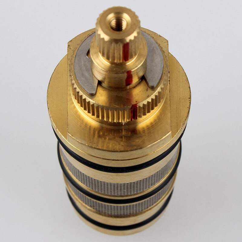 Brass Bath Shower Thermostatic Cartridge&Handle for Mixing Valve Mixer Shower Bar Mixer Tap Shower Mixing Valve Cartridge