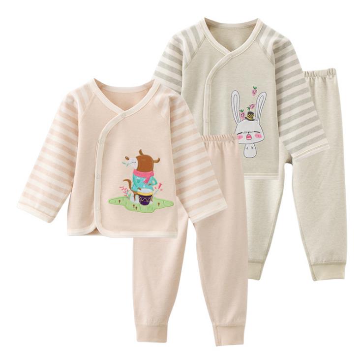 Pijamas bonitos de primavera y otoño para bebé, conjunto de ropa interior de algodón para bebé.