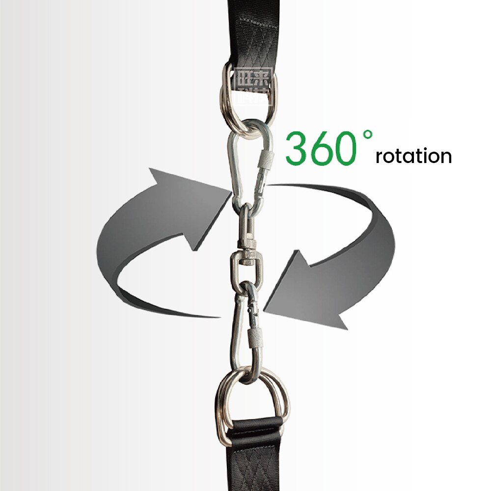 One Pair Tree Swing Hanging Kit Hammock Straps Camping 1000 KG Load Capacity Rope Carabiner OutDoor Hiking Hammock Hanging Belt