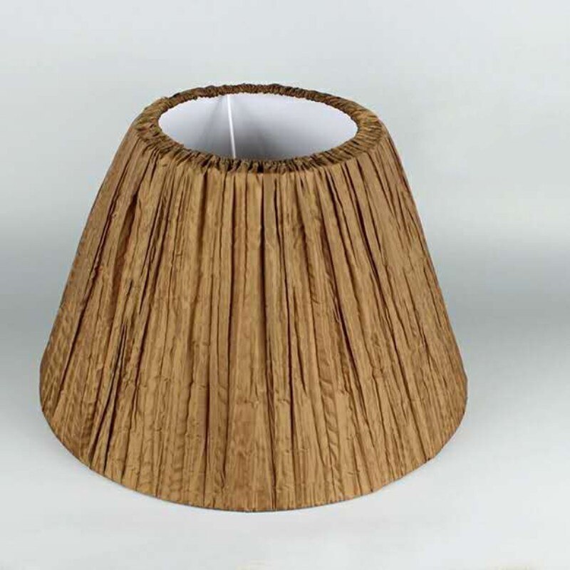 E27 art deco -varjostinta pöytävalaisimiin kangas pyöreä varjostin moderni tyyli lampun suojus seinävalaisimeen pöytävalaisimiin: Kahvi dia 20cm