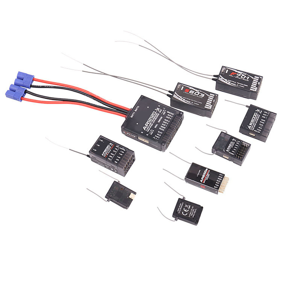 2.4 GHz Long Range DSMX DSM2 Receiver AR6210 AR6100E AR8000 AR9020 S603 F701 For SPEKTRUM JR Remote Control