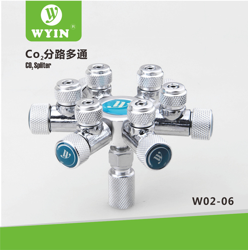 Wyin Aquarium Multi Manier CO2 Spliter Distributeur Divider Naald Klep Rvs Terugslagklep Bubble Counter Co2 Regulator