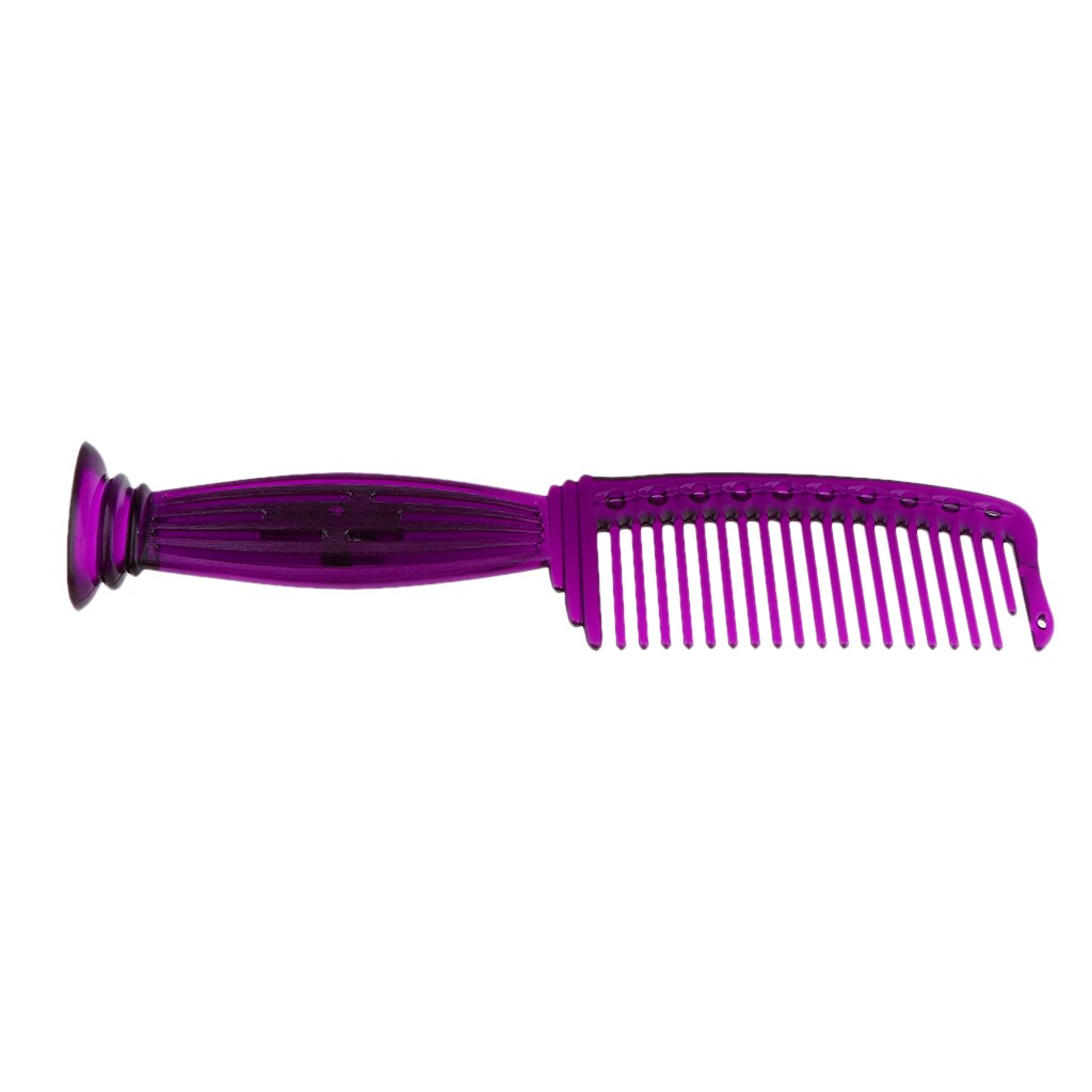 Peine de rastrillo de dientes grueso de plástico de 22cm, cepillo de peluquería para salón de masajes, cepillo para estilizar, peine de dientes anchos para desenredar y acicalar