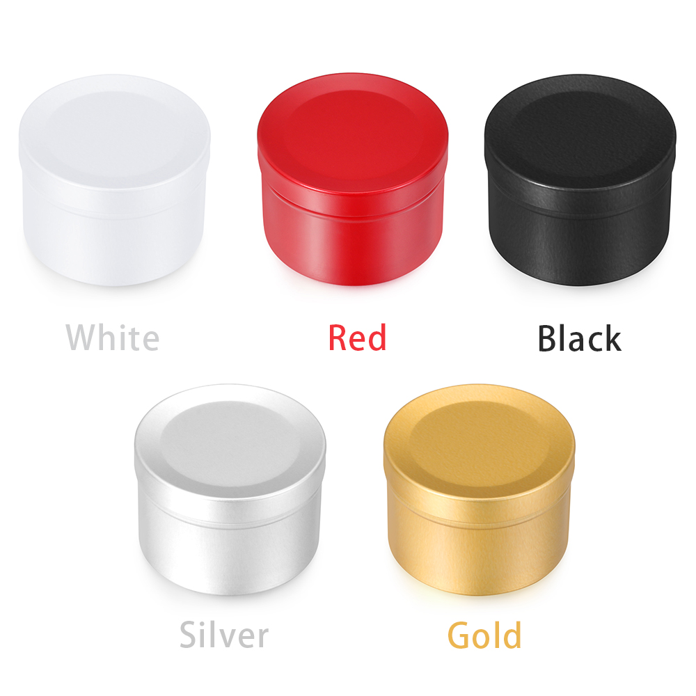 1PC Mini Biscuits Can Cookies Jar Tin Tea Candy Storage Box Round Metal Makeup Case Wedding Party Favor Organizer Container 50ml