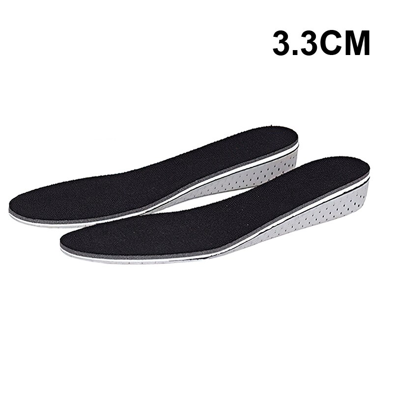 Semelles en coton à mémoire de forme unisexe pour femmes et hommes, 2.3 ~ 4.3cm, semelles complètes ou semi-montantes, coussin, directe, 2 pièces: Full pad 3.3cm