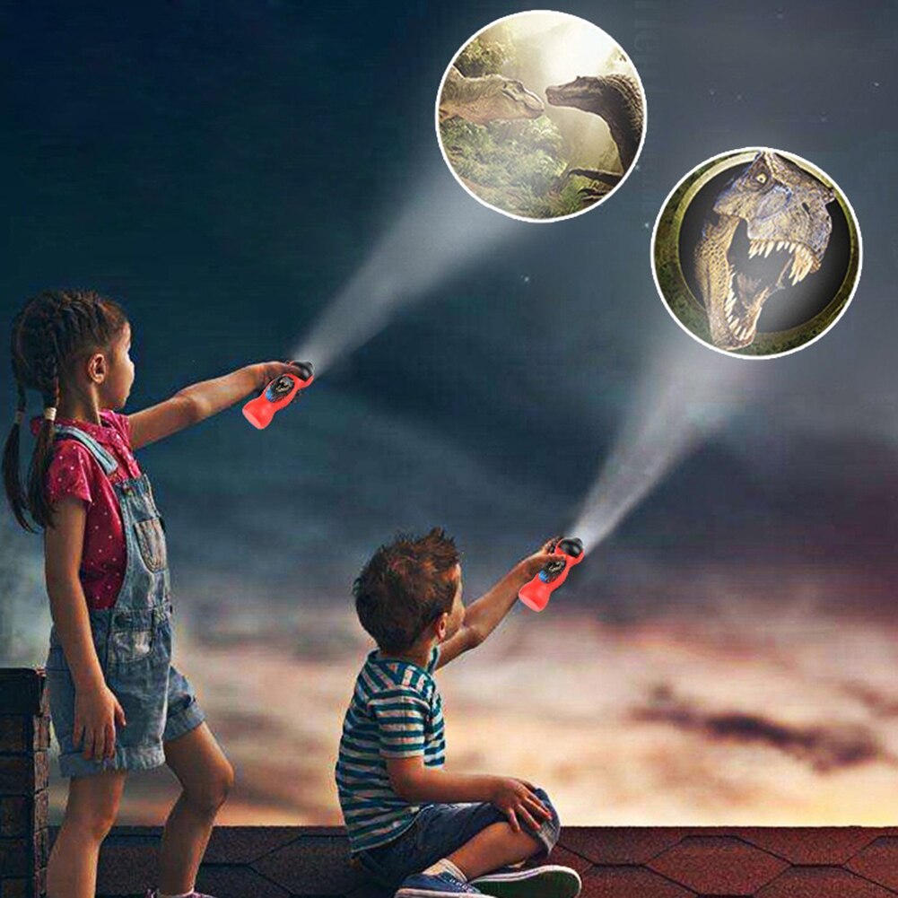 Drôle enfants bande dessinée lampe Projection lampe de poche jouets éducatifs Puzzle heure du coucher jouets amusants projecteur voir les Images lampe de Projection