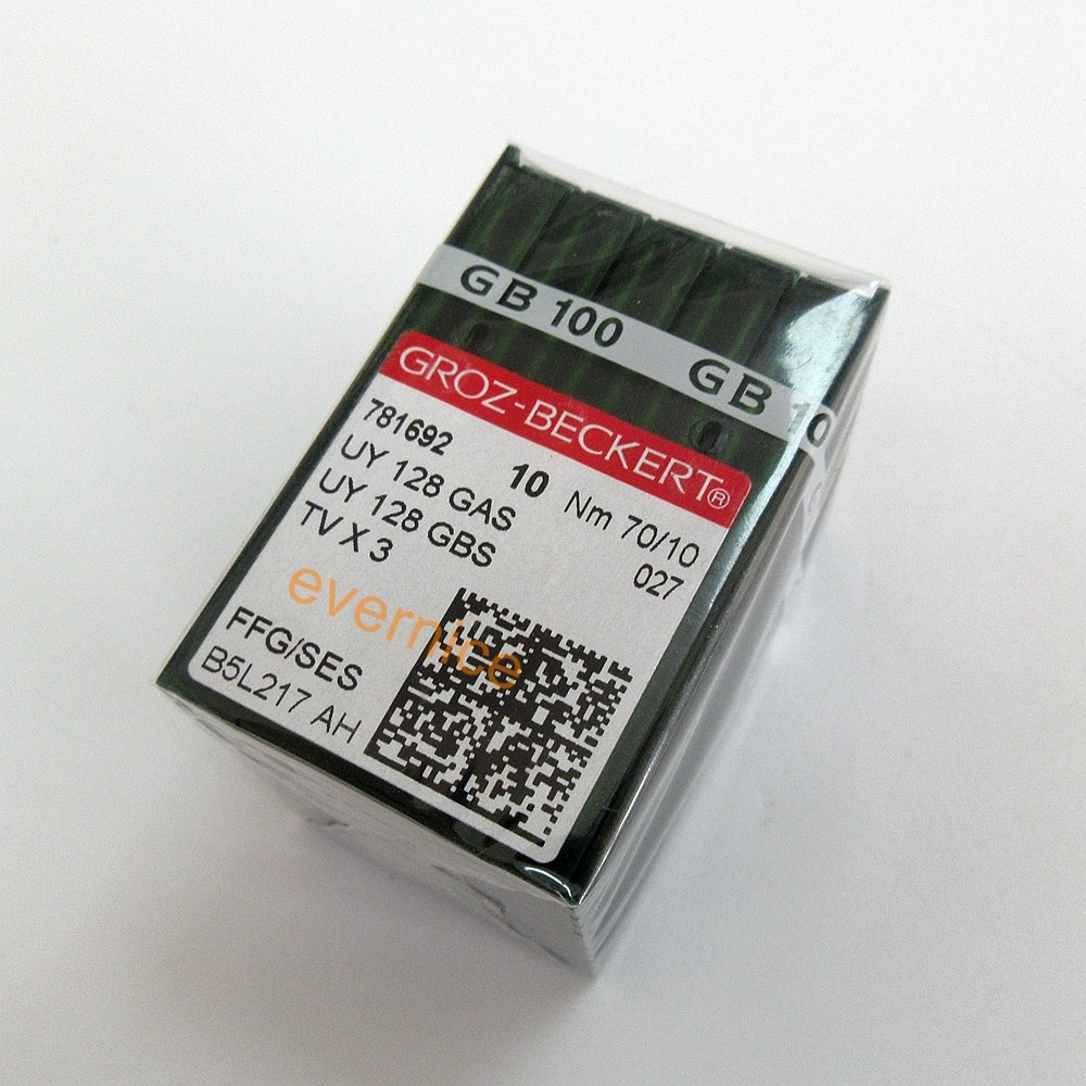100 Uds. De groz-beckert Uy128Gas Uyx128Gas Tvx3 para Juki Brother Pegasus Yamato +