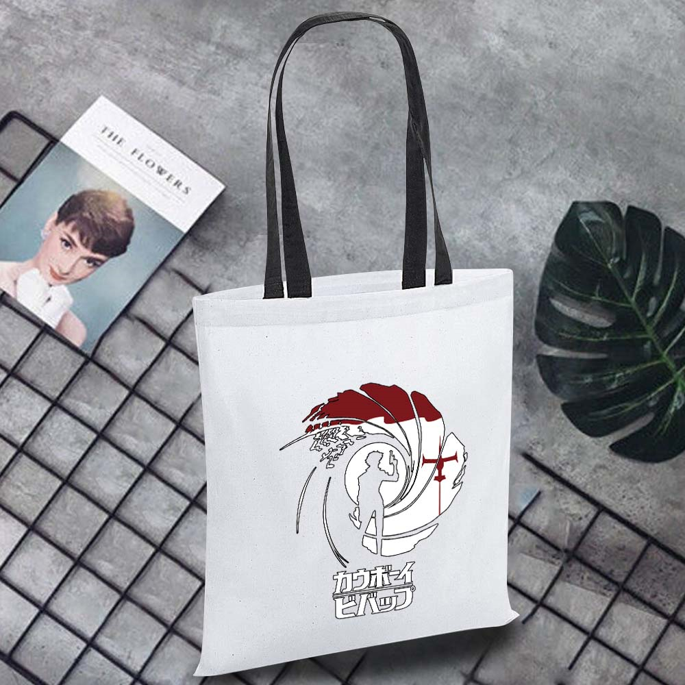 Wilde Ecobag Moeiteloos Canvas Draagtas Japan Patroon Draagbare Vrouwelijke Boodschappentas Dames Schoudertassen