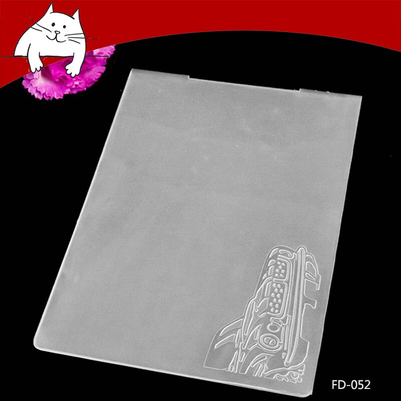 Dossier de gaufrage en plastique, pour la fabrication de cartes, papier de Scrapbooking, fournitures de décoration artisanale bricolage: FD-052