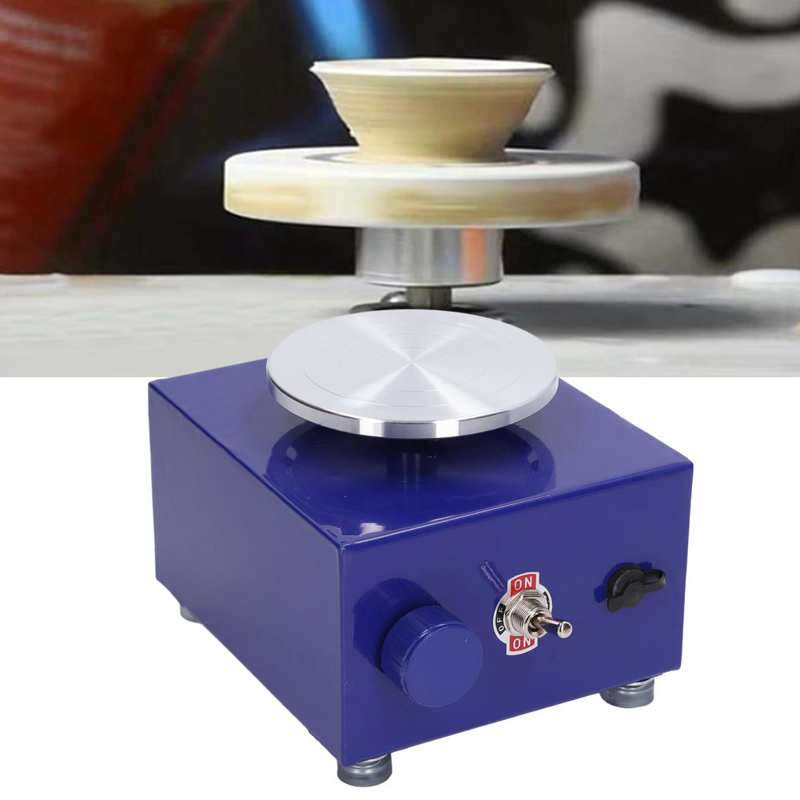 Electric Pottery Wheel Machine Mini Pottery Wheel Highly Durable Pottery Machine for Home School Ceramic Work DIY
