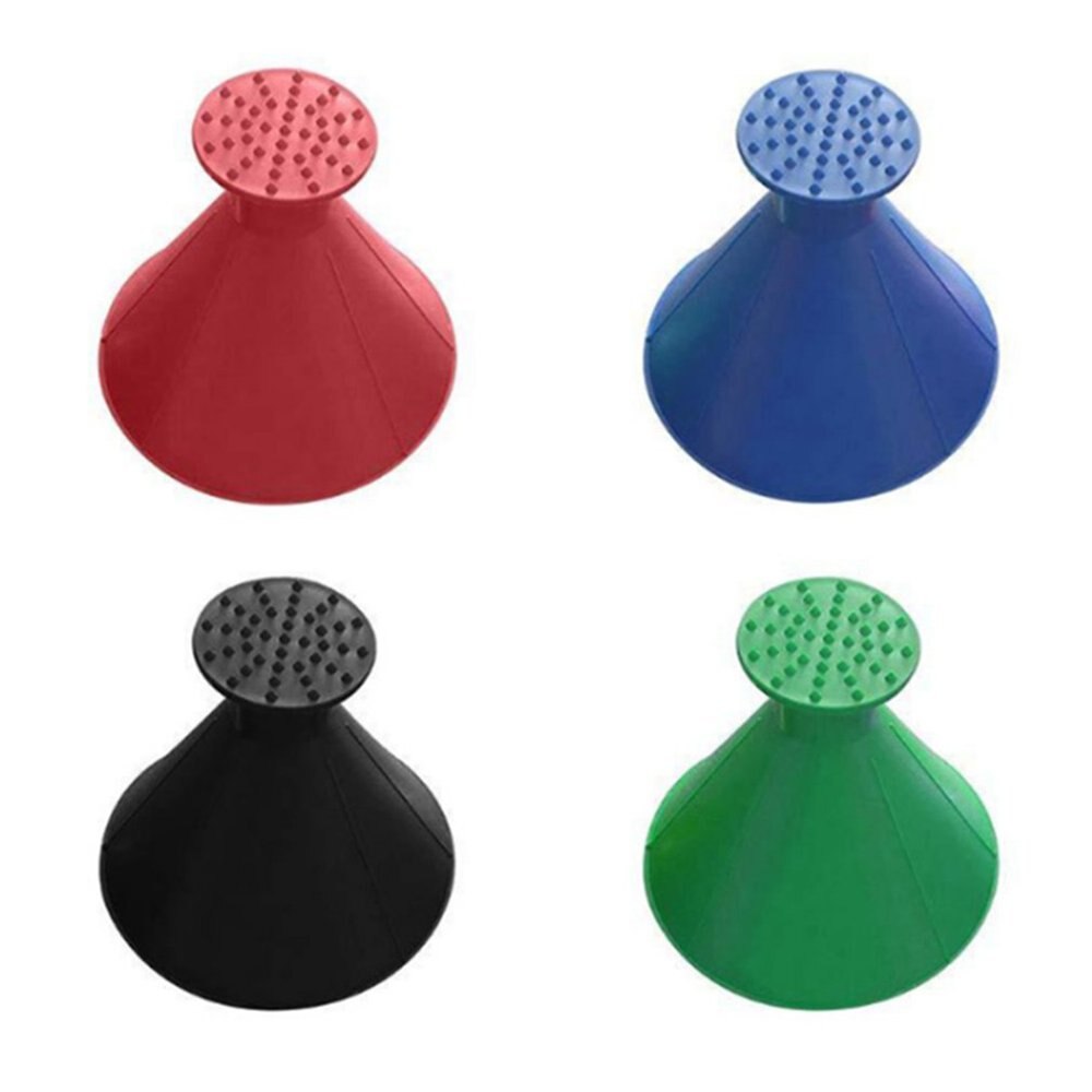 Round Ice Scraper Car Windshield Snow Scraper Funnel Ice Scraper Remove Windshield Snow for Winter Big Horn Shape