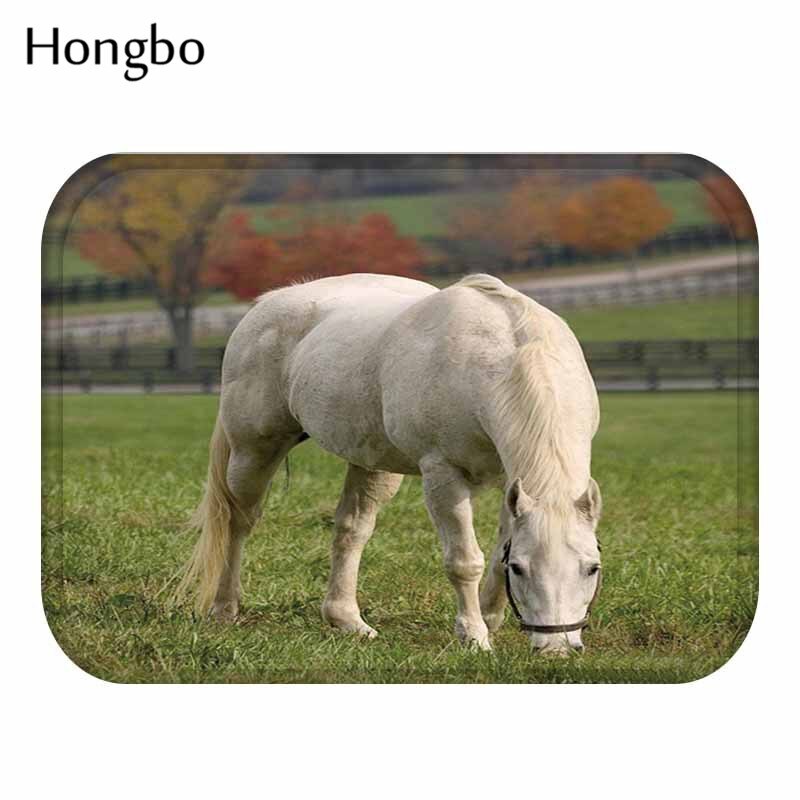 Hongbo-tyylinen majesteettiset hevosprinttimatot liukumattomat lattiamattot ulkomatot kirkkaat etuoven matot: 10
