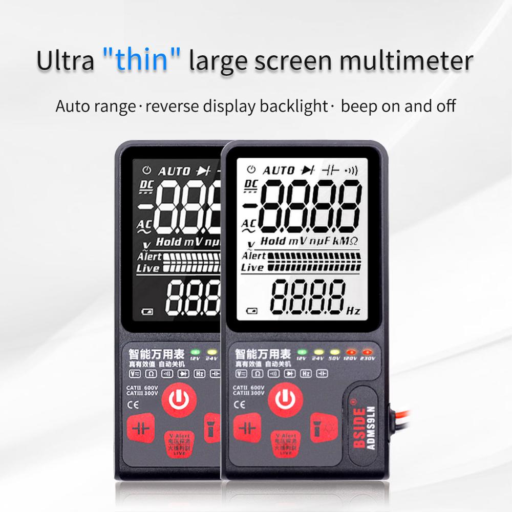 ADMS9LN / ADMS9CLN Intelligent Digital Multimeter Ultra-thin Large Screen Electrician Multi-function Repair Artifact