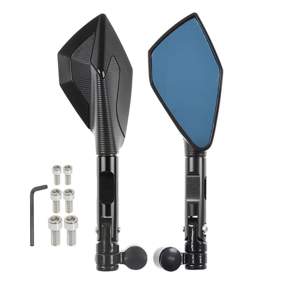 Motorcycle 10mm Mirror PCX160 PCX125 PCX150 CNC Rearview Side Mirrors Universal For HONDA PCX 160 125 150: black