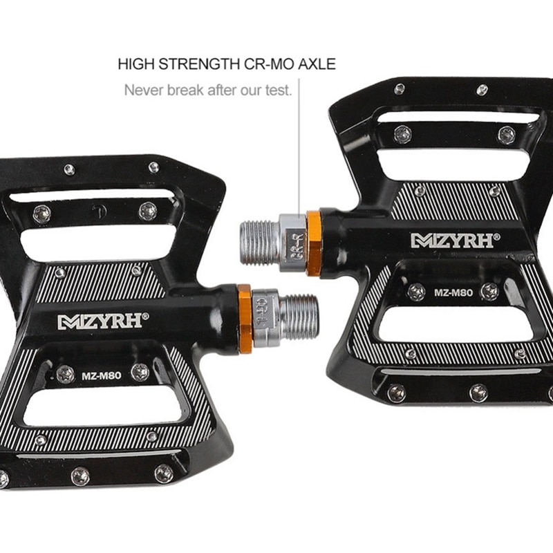 Mzyrh Aluminum Alloy Bicycle Pedals Platform Mountain Road Bike Bearing Pedals Riding Bike Accessories