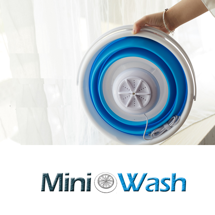 DC5V USB Portable Folding Bucket Washing Machine Mini Household Ultrasonic Cleaner Easy Operation For Travel