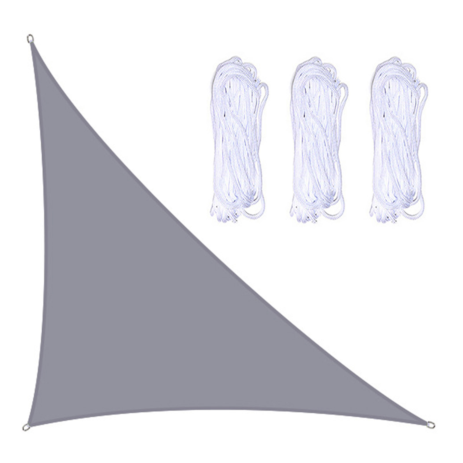 Swimming Pool Balcony Terrace Awning Shade Sail For Outdoor Patio Backyard Carport Waterproof With Three Ropes 3*4*5 M Sunshade: Gray