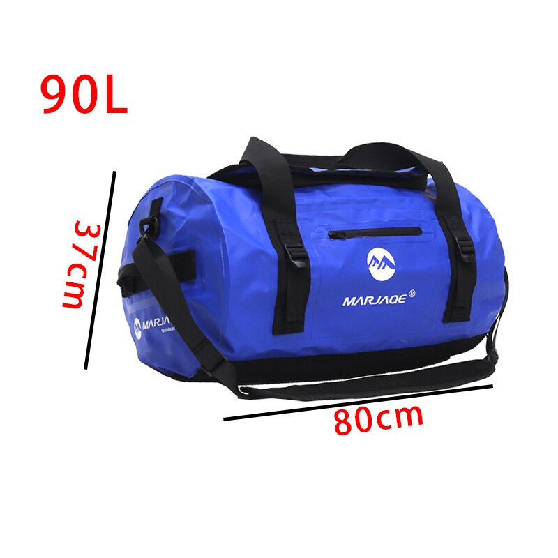 Outdoor Waterproof Bag Fishing Dry Bag Camping Fitness Sailing Water Resistant Bag Trekking River Expedition Shoulder Ocean Pack: FSXLB01-90L 2