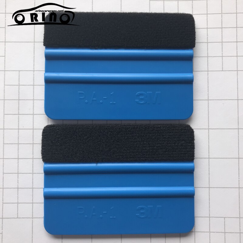 Flexible Soft Blue Felt Squeegee Vinyl Film Wrap Tool Fabric Scraper Tinting Tools Window Glass Wash Auto Car Cleaning Tools