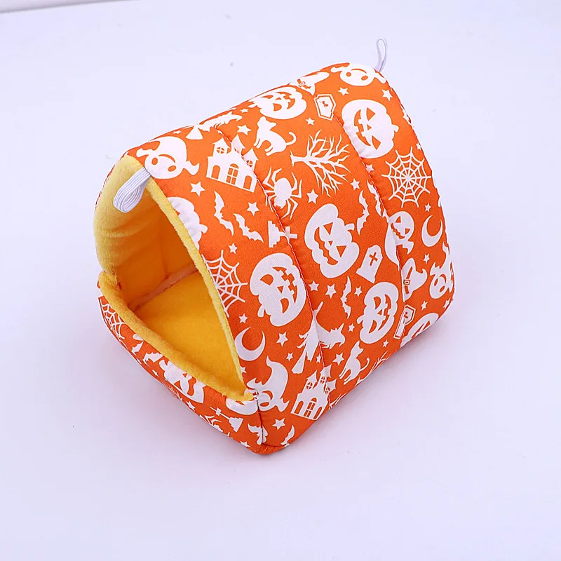 Leuke Cartoon Rat Hamster Huis Bed Winter Comfortabele Opvouwbare Cavia Hangende Tent Slapen Nest Frettenkooi Accessoires: L / Army Green
