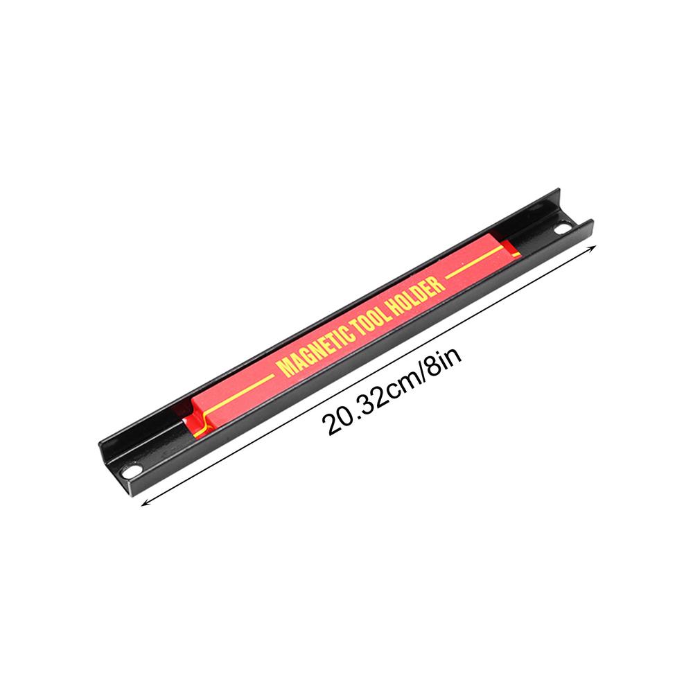 Barra magnética para herramientas, soporte de herramientas de pared de gran capacidad, barra de herramientas de Metal para taller de garaje, organizador de herramientas que ahorra espacio para automoción: Rojo