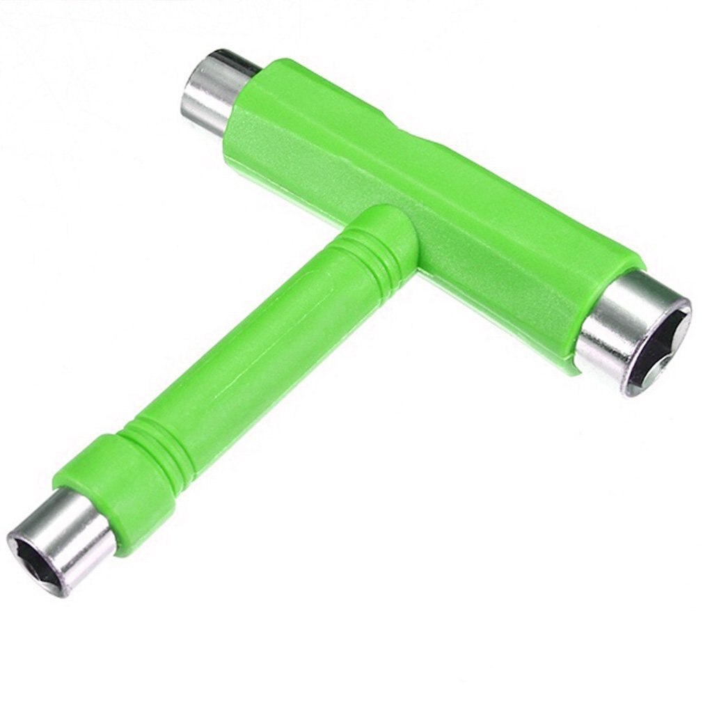 Skateboard Scooter Longboard T-shape Multifunctional Wrench Adjusting Tool !: Green