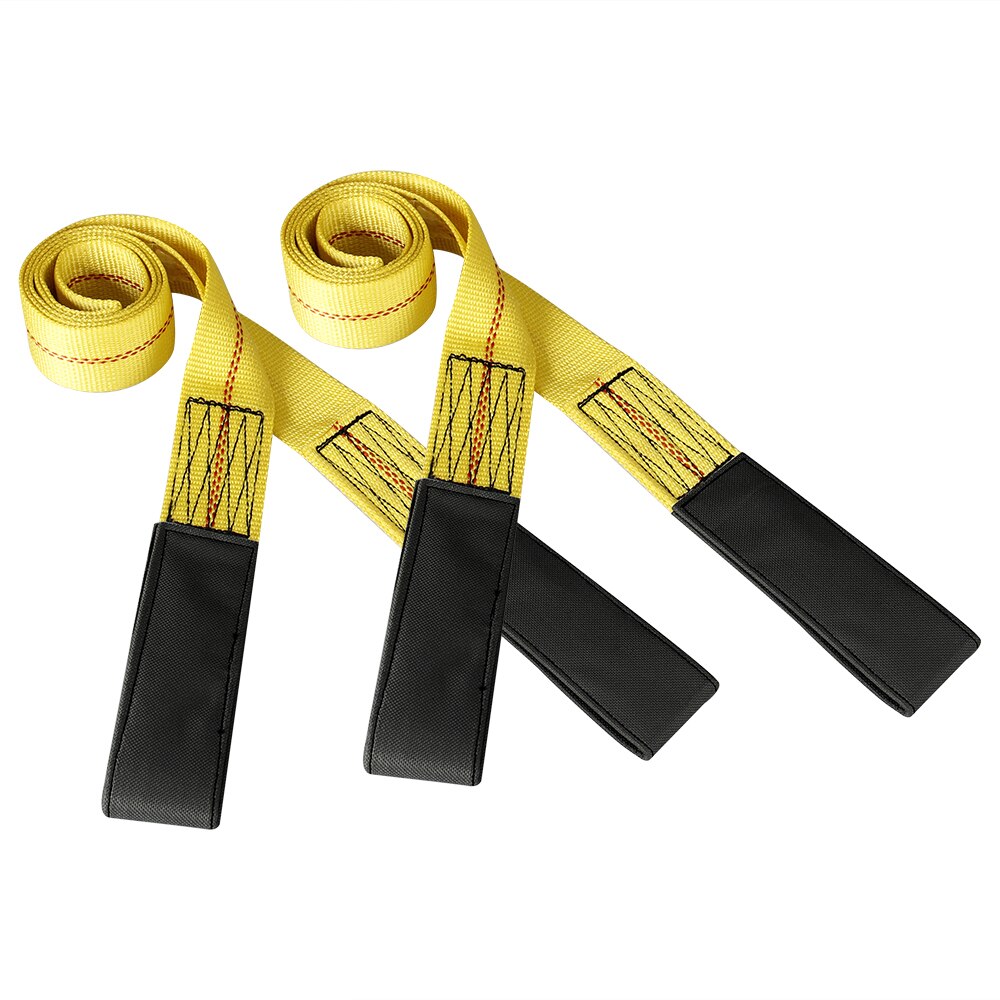 6' x 2" 2pack Heavy Duty Polyester Webbing Strap Sewing Stitch with a breaking force of 9000 pounds and a pull of 3,000 pounds