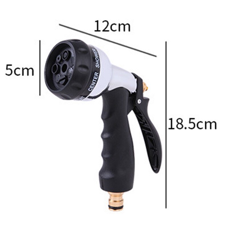 Garden Hose Spray Nozzle with 7 Spray Patterns Multifunctional Pressure Wash for Watering Plants Washing Car