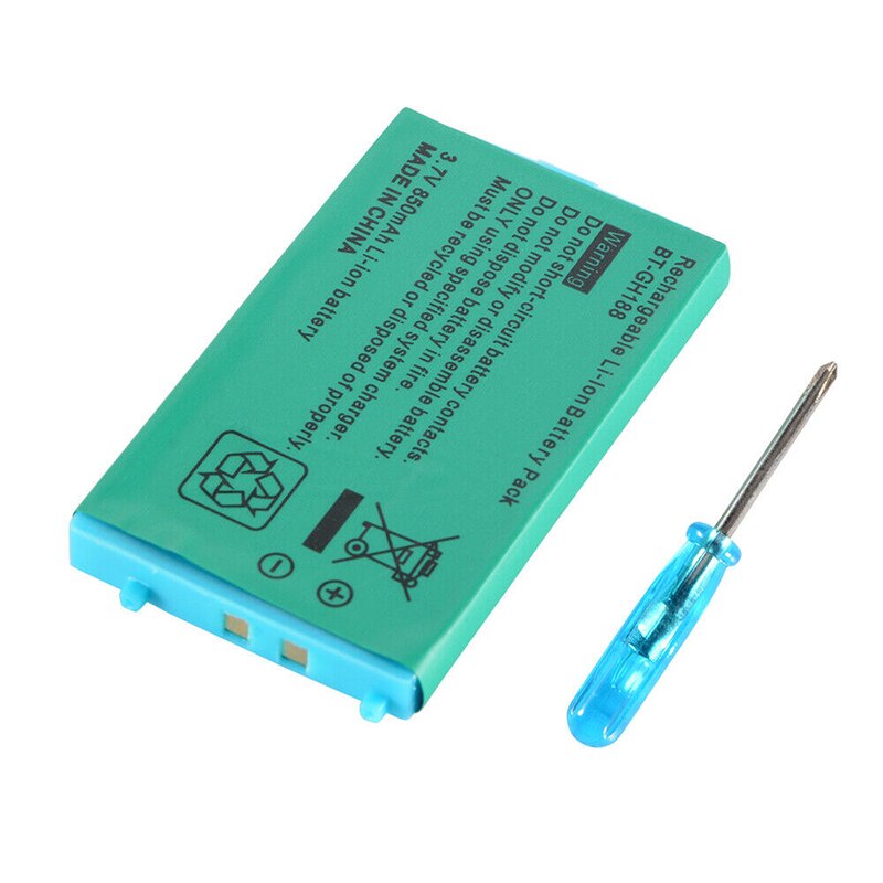 2pcs 850mAh Rechargeable Lithium-ion Battery Pack for Nintendo Game Boy Advance for GBA SP Replacement Bateria with Screwdriver