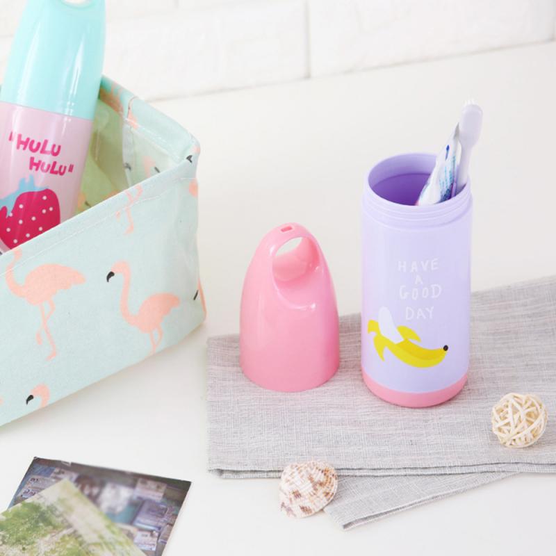 Fruit Pattern Toothbrush Toothpaste Box Travel Toothbrush Case Toothpaste Holder Cover Anti Bacterial Storage Box