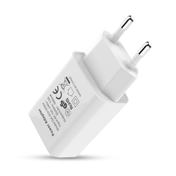 ! ACCEZZ praktisch Ladegerät 5V 1A Zauberstab Ladegerät Für iPhone X 8 7 Stecker EU Adapter Für Samsung S9 xiaomi mi 8 Huawei USB Ladegerät: EU Weiß