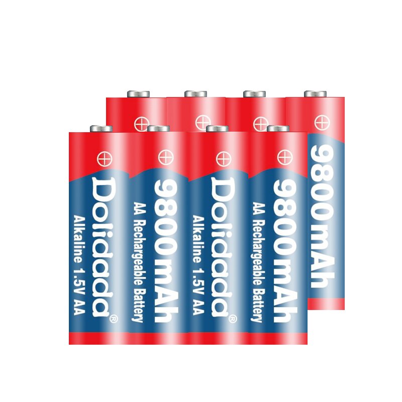 1 ~ 24 pz/lotto marca AA batteria ricaricabile 9800mah 1.5V nuova batteria ricaricabile alcalina per led luce giocattolo mp3 spedizione gratuita