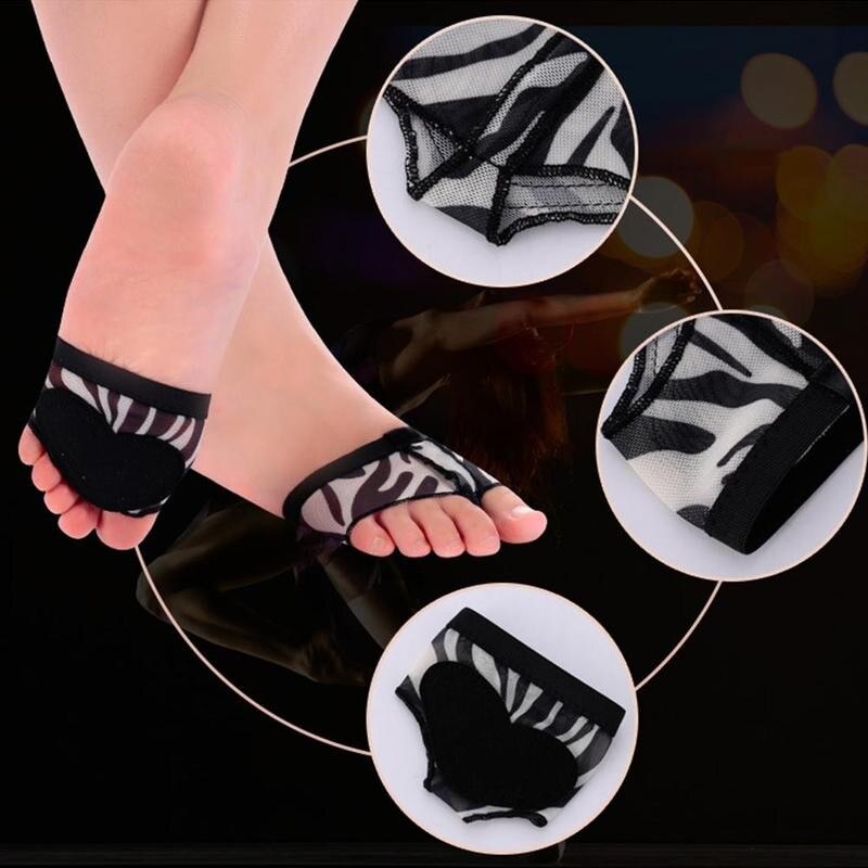 1 par forfod usynlig skridsikker dansefod palmehættepuder pude dans halvfod kvinder pedicure betræk værktøj ballet tæer  q6 m 9