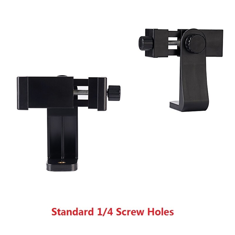 MEUYAG Universal Smartphone Tripod Mount Adapter Phone Clipper 360 Rotation Holder with 1/4 Nut Screw Hole For iPhone Android